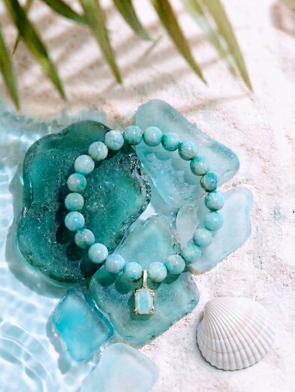 Amazonite Bracelet With Charm